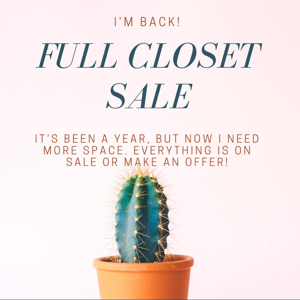 CLOSET CLEAR OUT